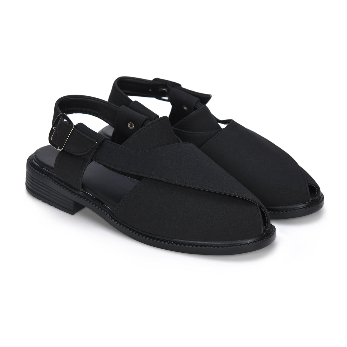 Suede Peshawari Closed-Toe Sandals Men