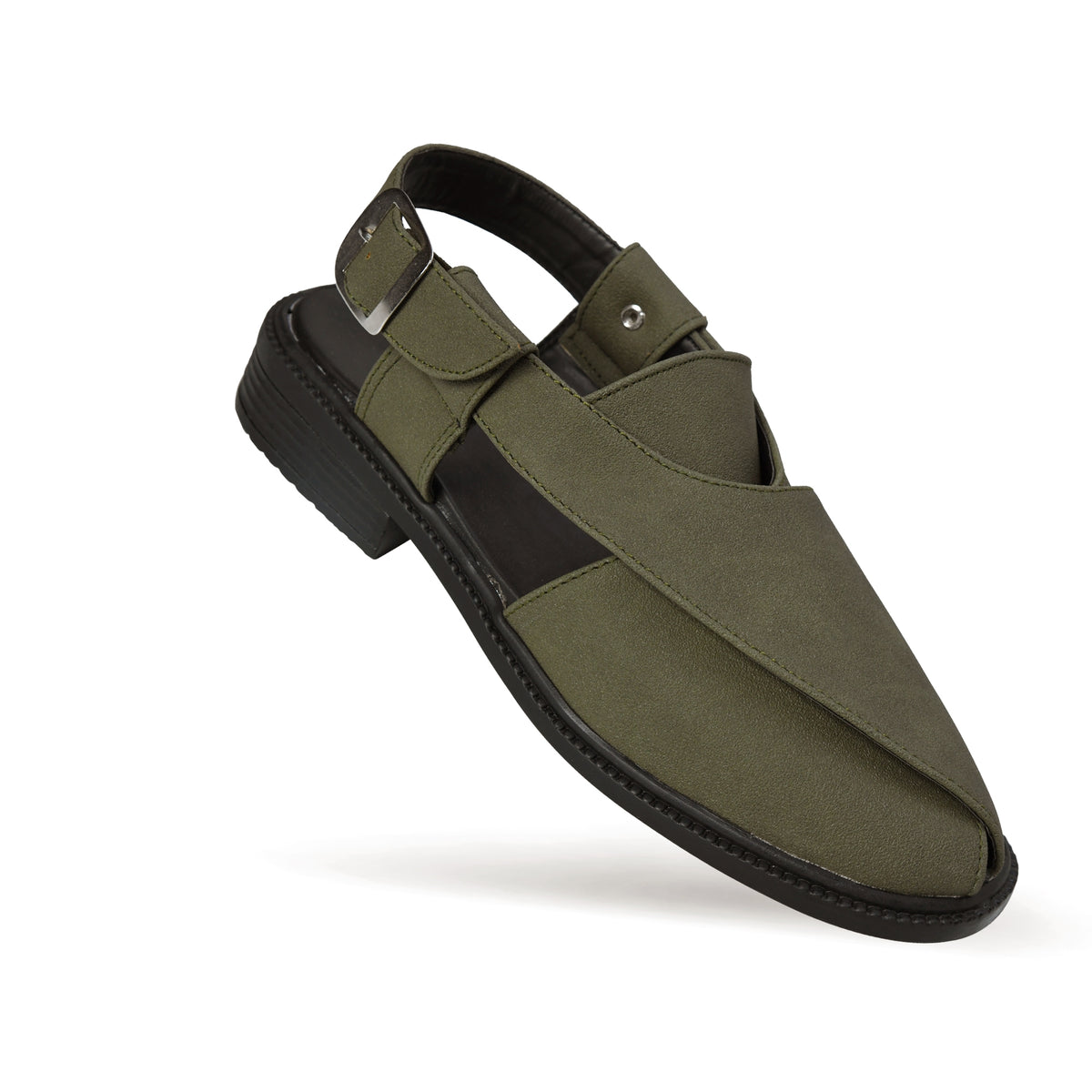 Suede Peshawari Closed-Toe Sandals Men