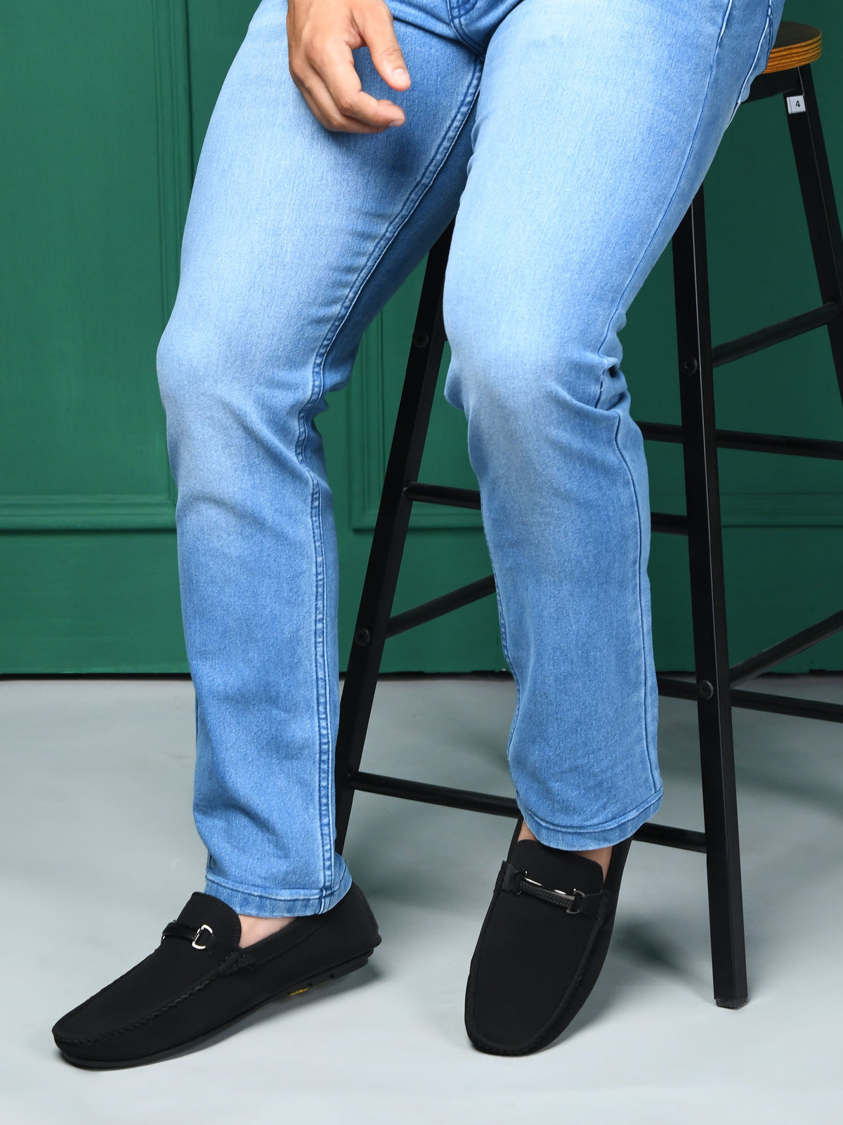 Suede Finish Horsebit Slip-On Loafers Men