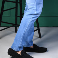 Suede Finish Horsebit Slip-On Loafers Men