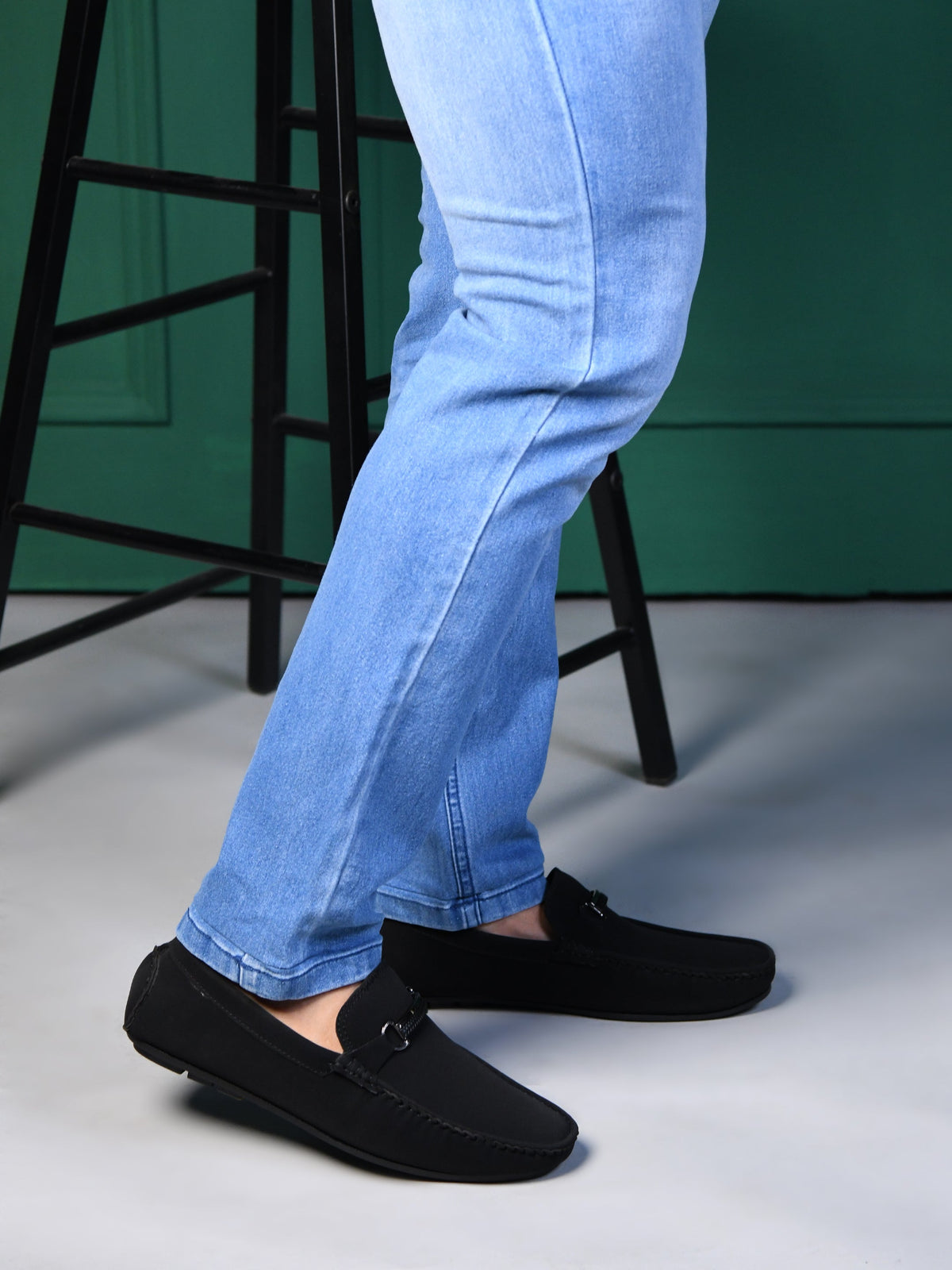 Suede Finish Horsebit Slip-On Loafers Men