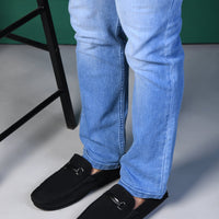 Horsebit Faux Suede Slip-On Loafers Men