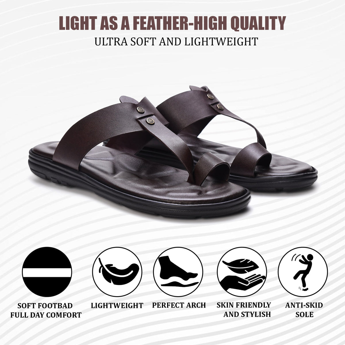 Orthopedic Comfort Kolhapuri Slippers Men