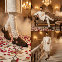 Suede Peshawari Closed-Toe Sandals Men
