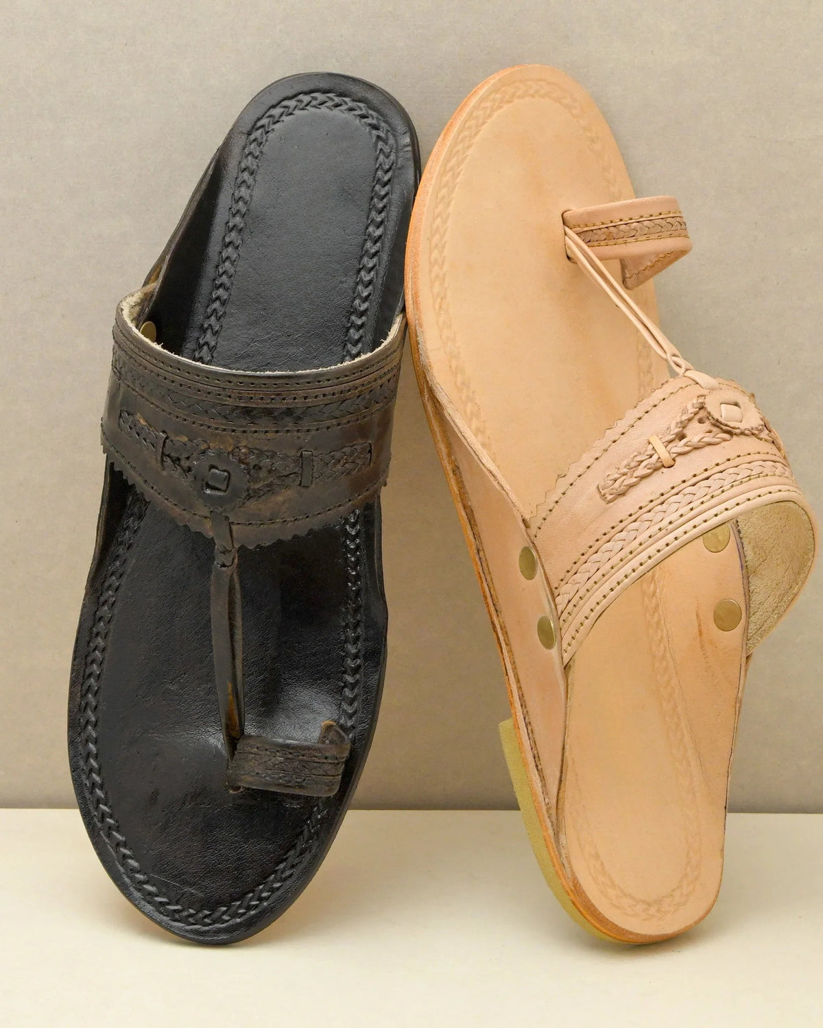 Pure Leather Kolhapuri Chappals Men