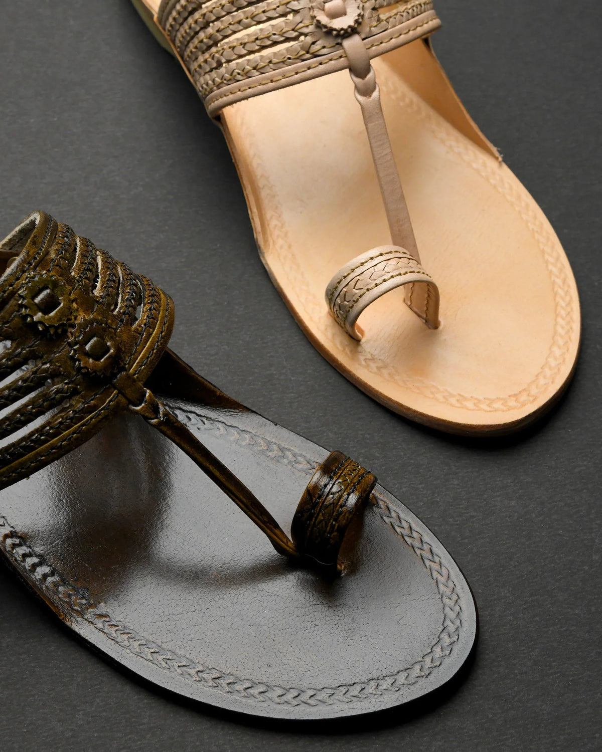 Handcrafted Pure Leather Kolhapuri Chappals
