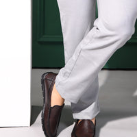 Faux Leather Cushioned Slip-On Loafers Men