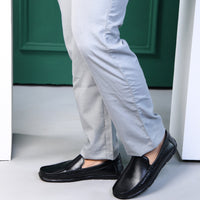 Faux Leather Cushioned Slip-On Loafers Men