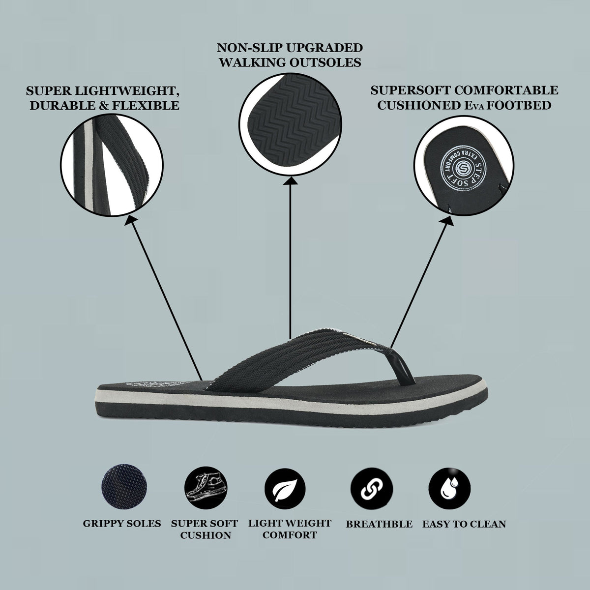 EVA Anti-Slip Lightweight Daily Wear Chappal