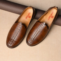 Breathable Faux Leather Mojari Jutti Men