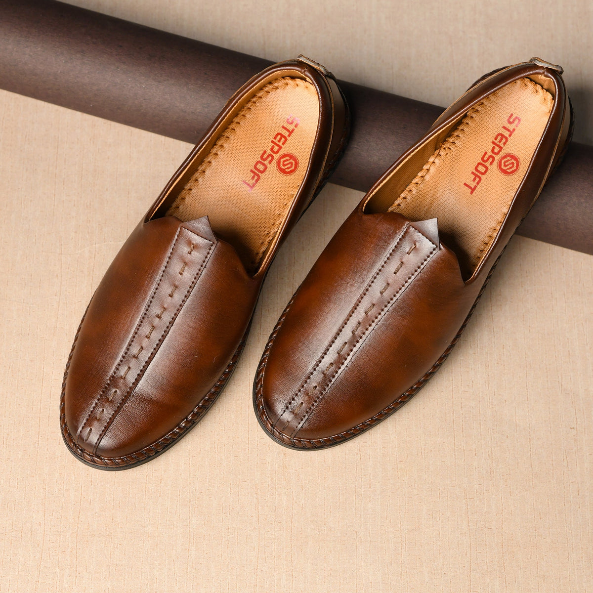 Breathable Faux Leather Mojari Jutti Men