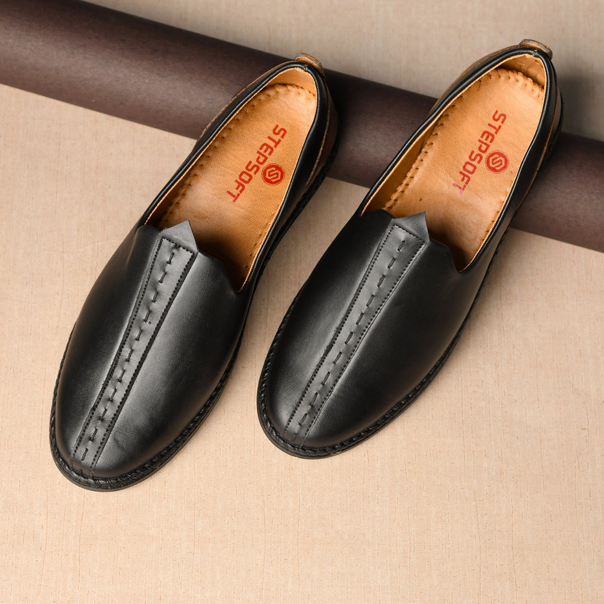 Breathable Faux Leather Mojari Jutti Men