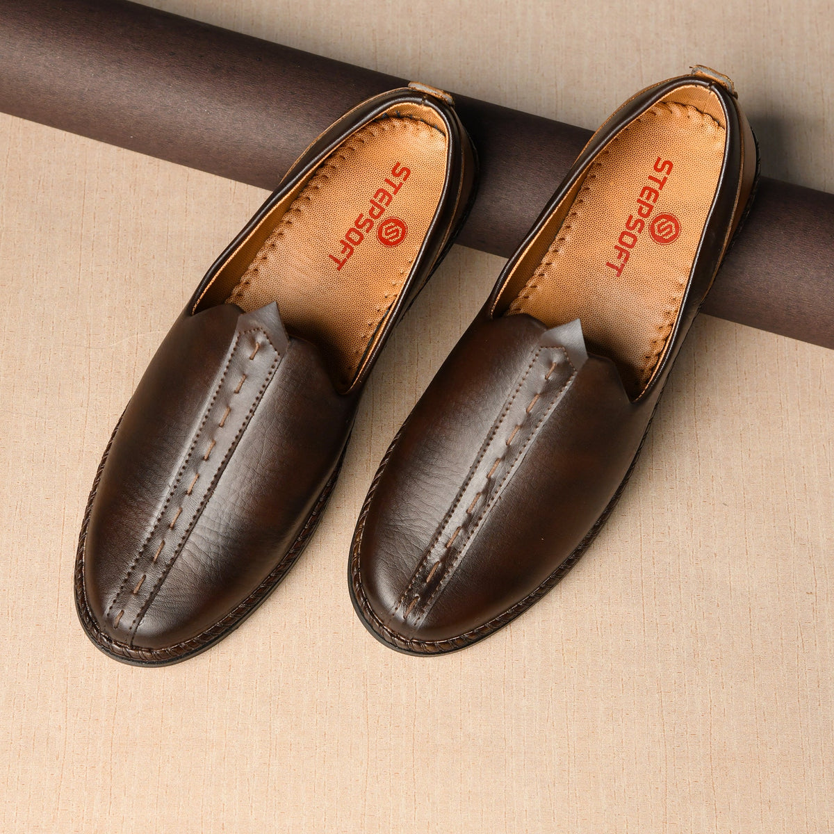 Breathable Faux Leather Mojari Jutti Men