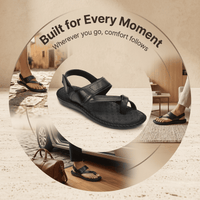 Side-Thumb Genuine Leather Sandals Men