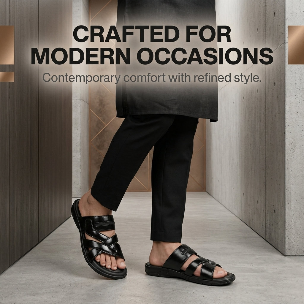 Handmade Genuine Leather Slip-On Slippers