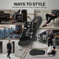 Handmade Genuine Leather Slip-On Slippers