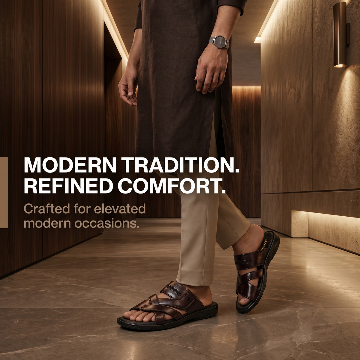 Handmade Genuine Leather Slip-On Slippers