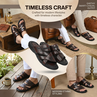 Handmade Genuine Leather Slip-On Slippers