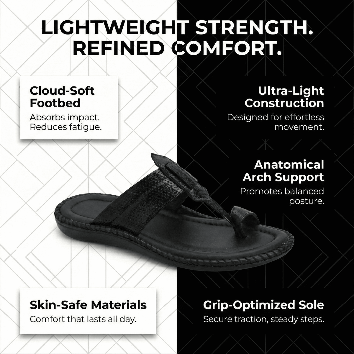 Soft Leather Kolhapuri Slippers for Men