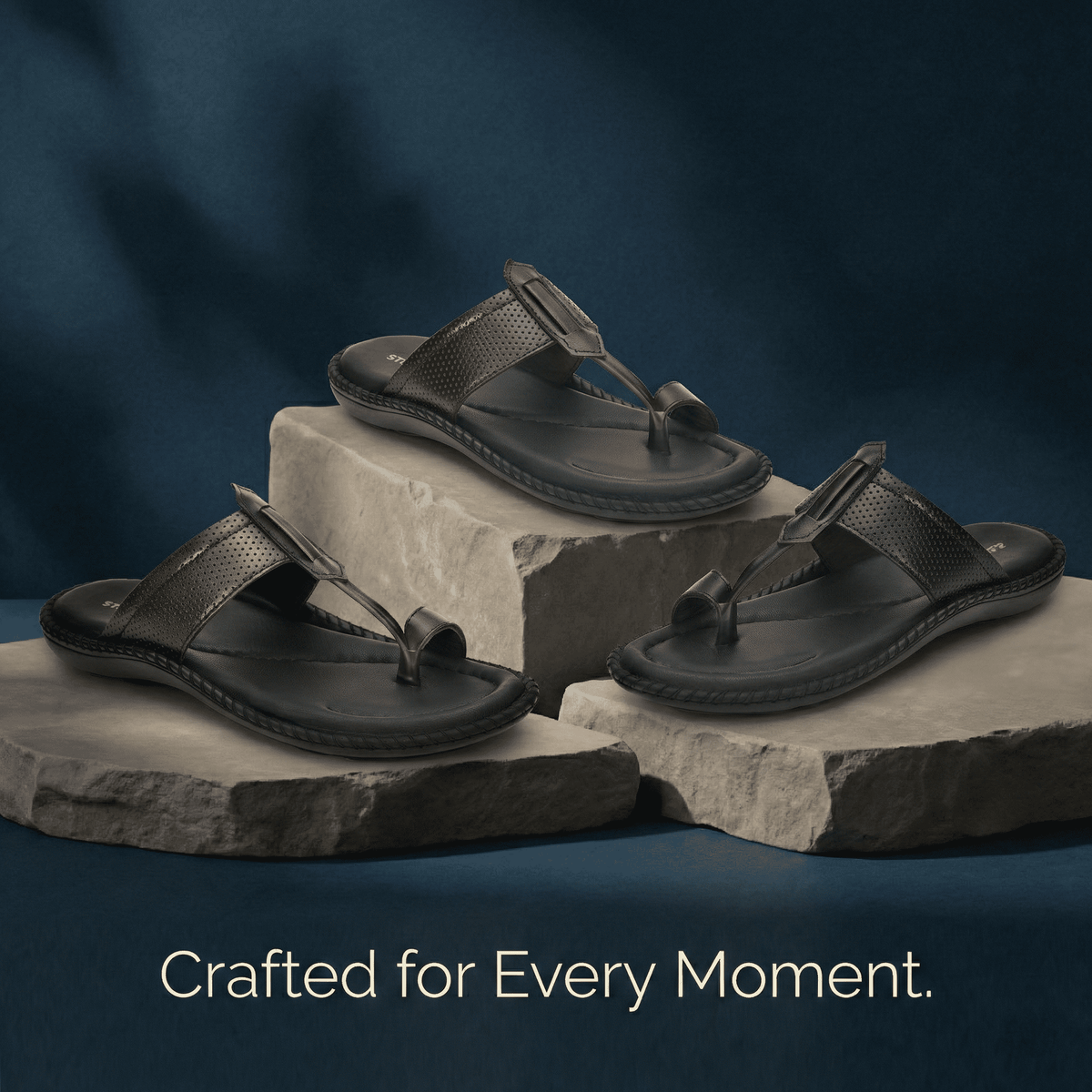 Soft Leather Kolhapuri Slippers for Men
