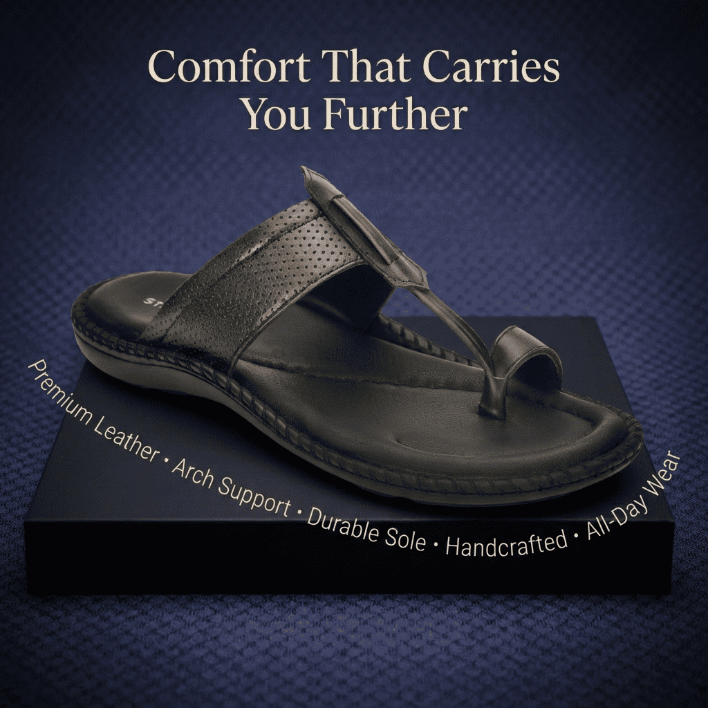 Soft Leather Kolhapuri Slippers for Men