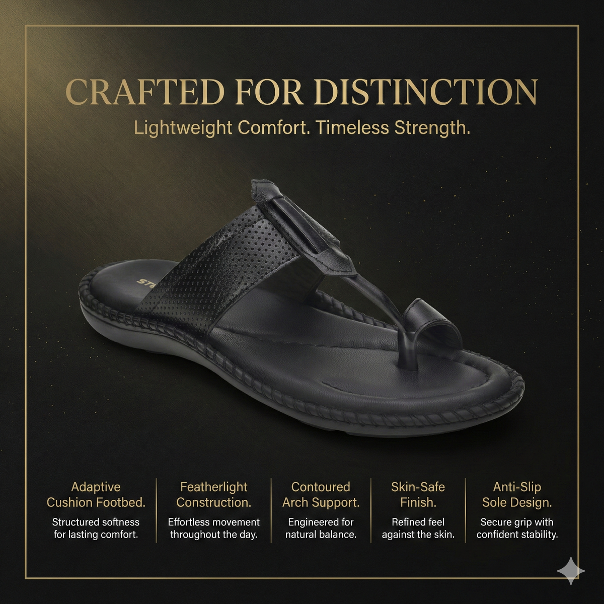 Soft Leather Kolhapuri Slippers for Men