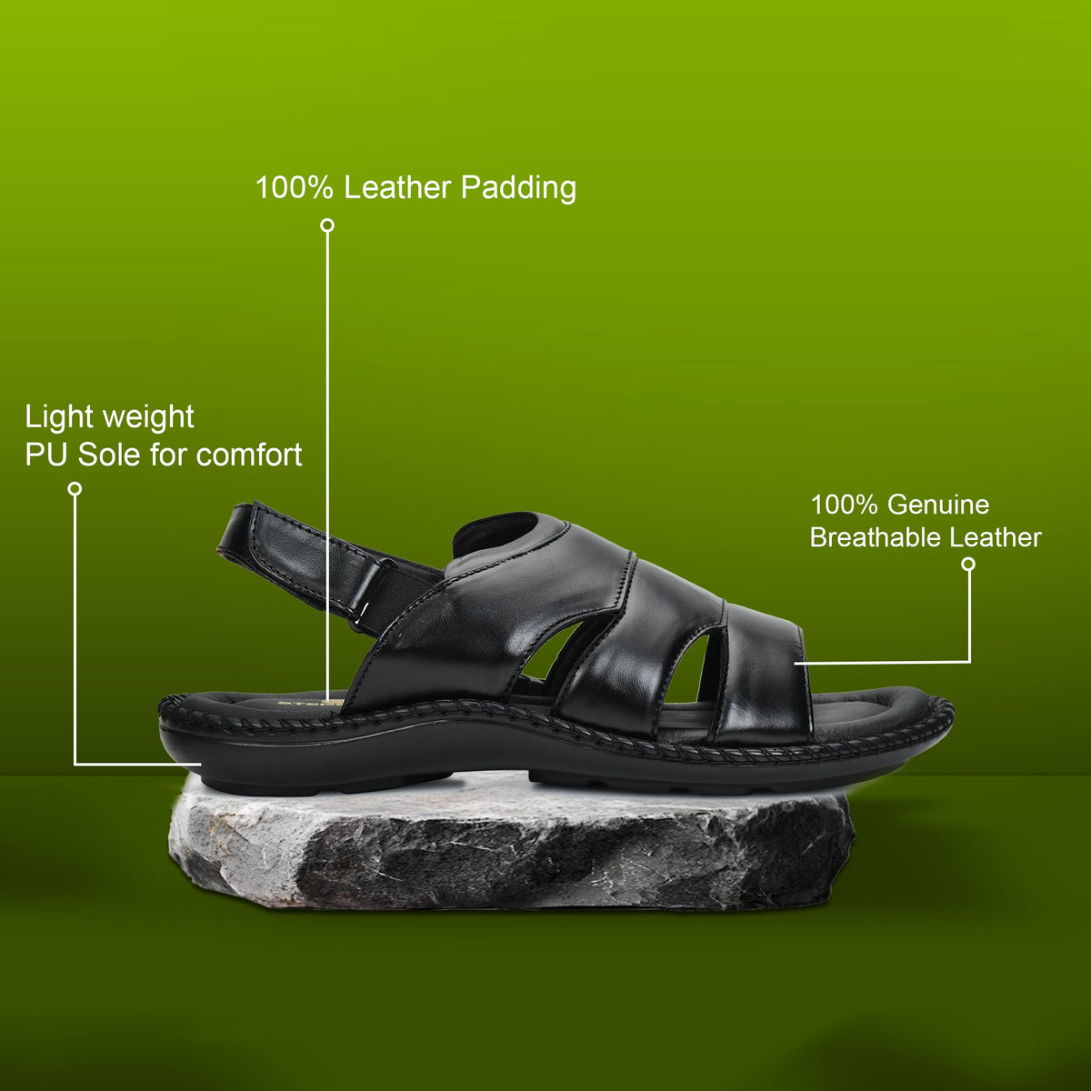 Handmade Leather Sandals with Adjustable Strap