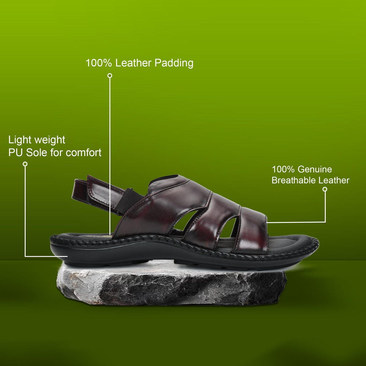 Handmade Leather Sandals with Adjustable Strap