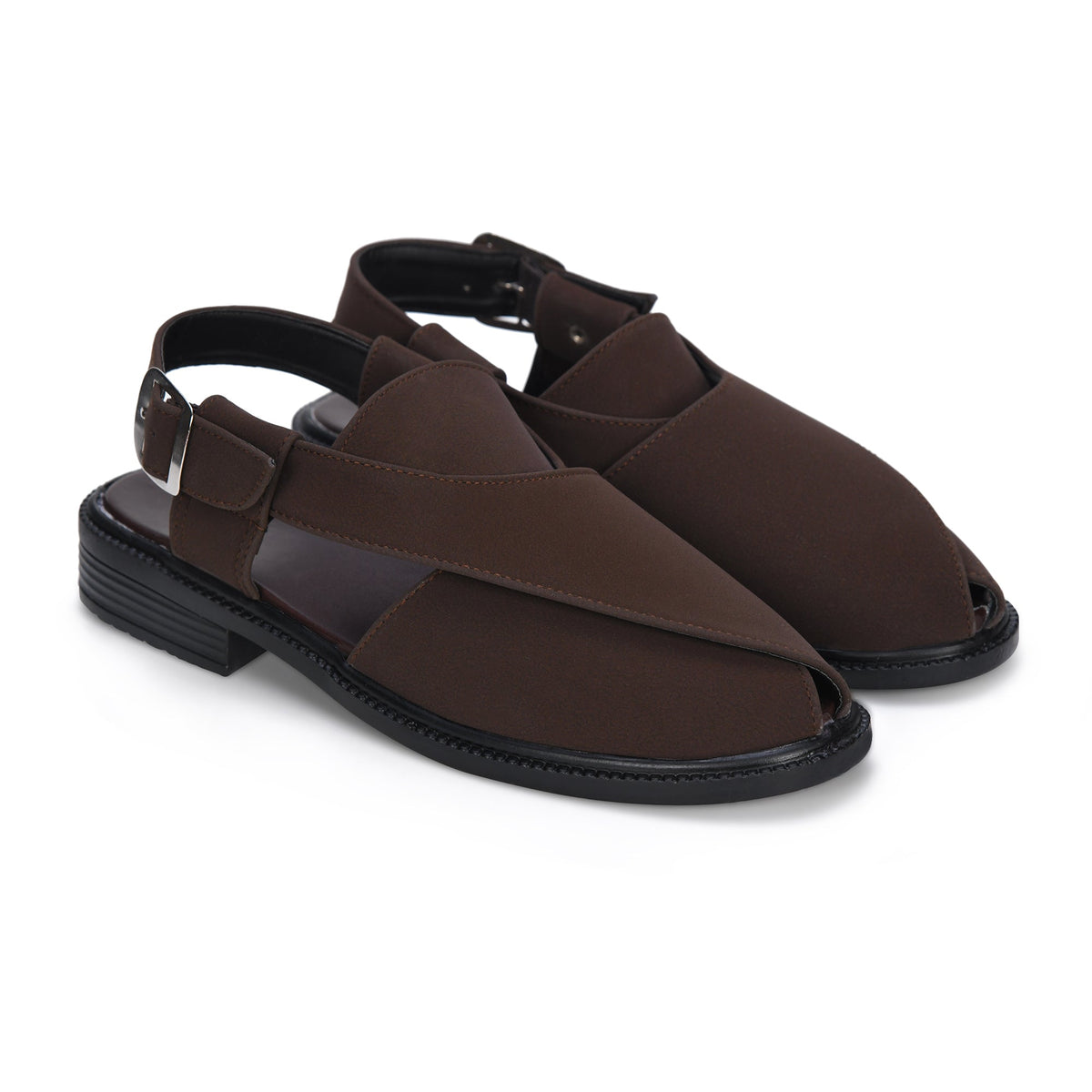 Suede Peshawari Closed-Toe Sandals Men
