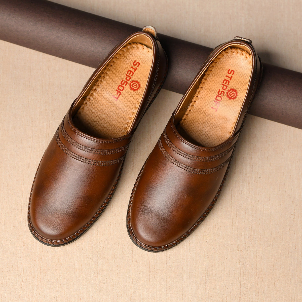 Faux Leather Ethnic Loafer Jutti Men