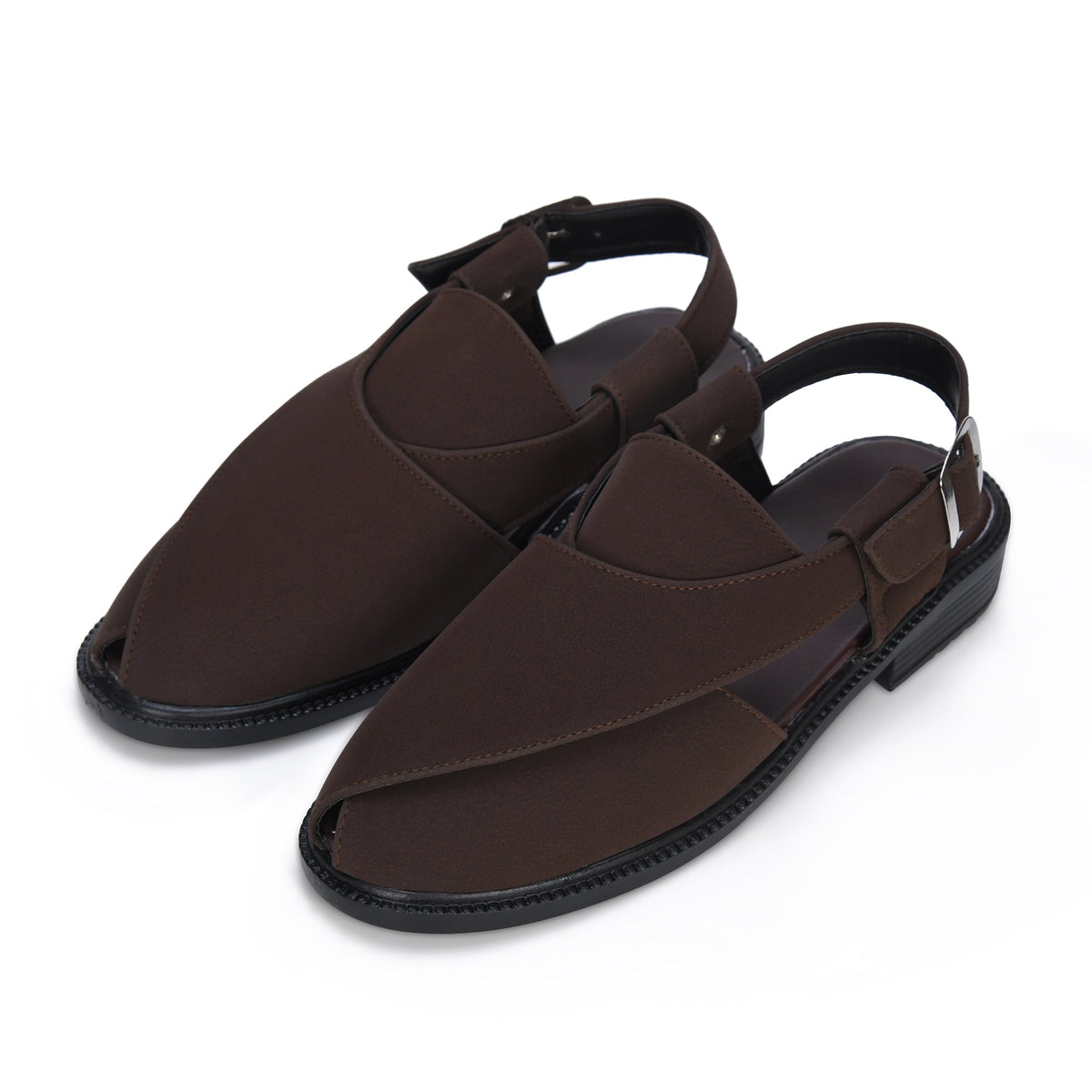 Suede Peshawari Closed-Toe Sandals Men