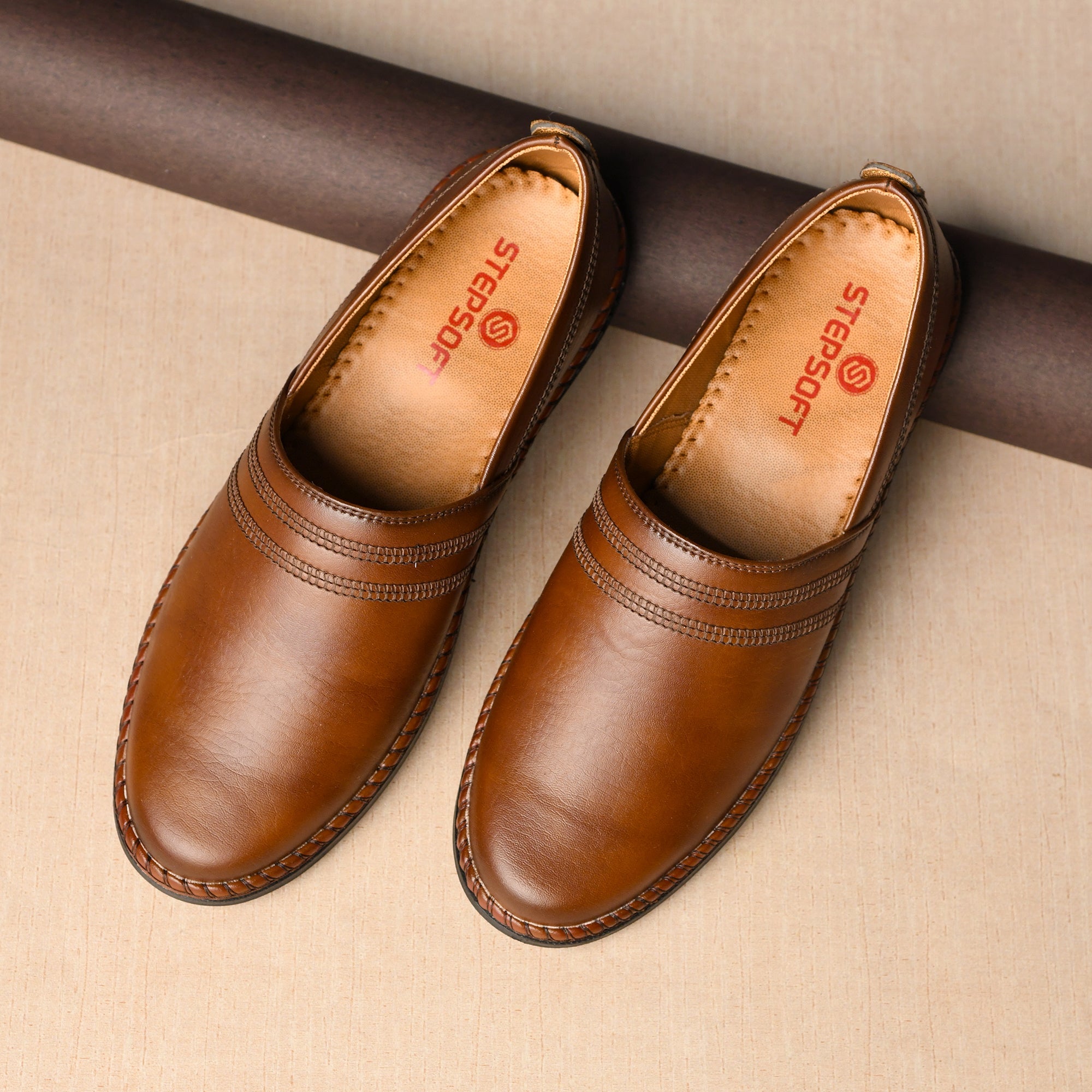 Faux Leather Ethnic Loafer Jutti Men