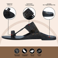 Pure Leather Kolhapuri Chappals Men