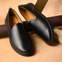 Faux Leather Slip-On Ethnic Jutti Men
