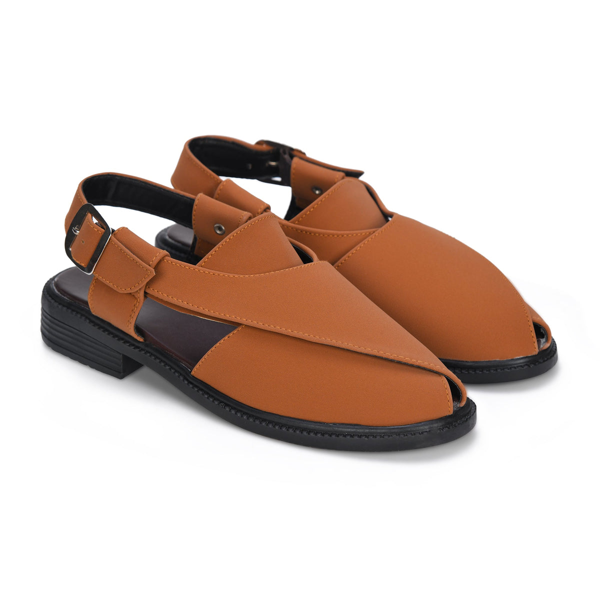 Suede Peshawari Closed-Toe Sandals Men