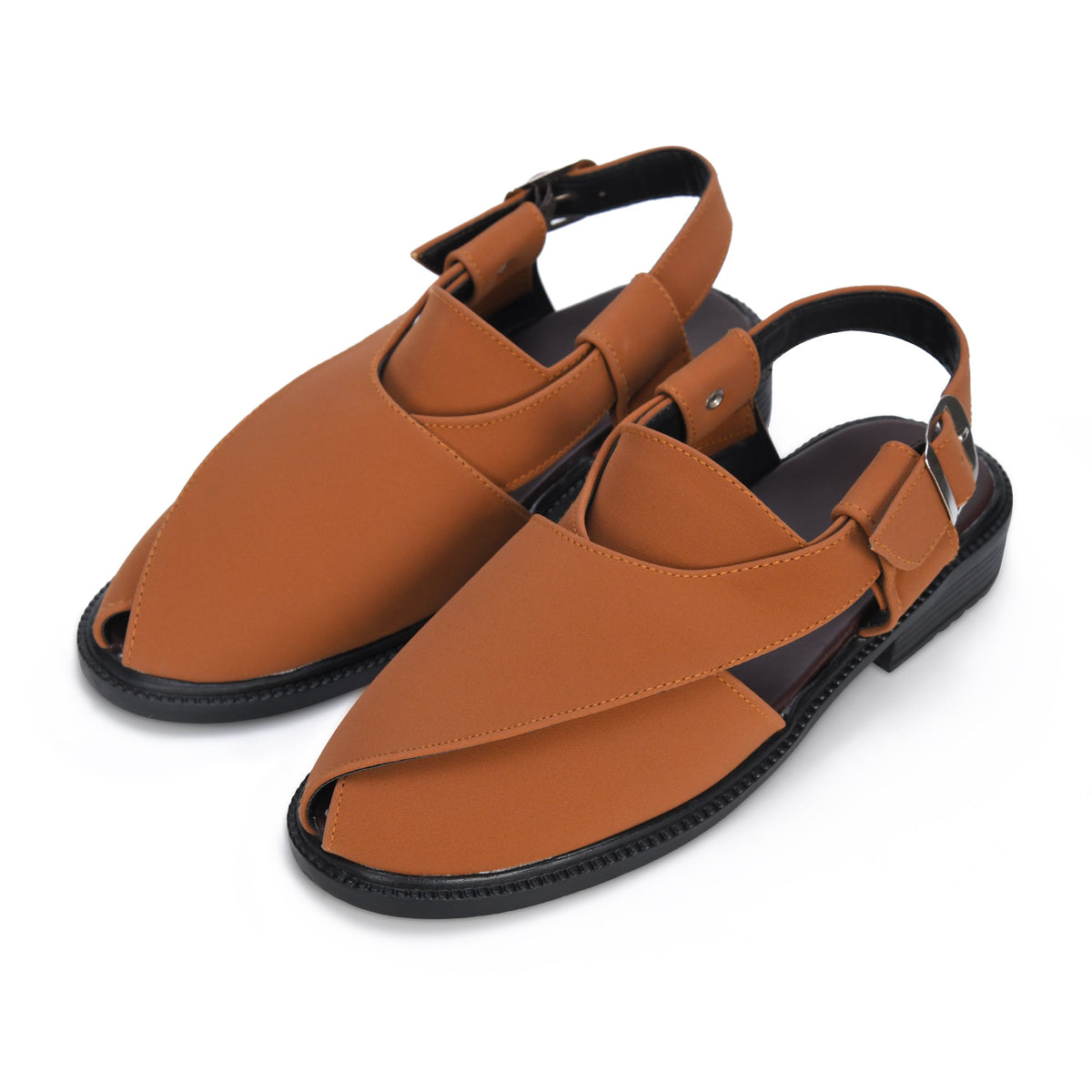 Suede Peshawari Closed-Toe Sandals Men