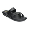 Leather Toe Ring Memory Cushion Slippers Men