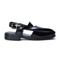 P4 Patent Finish Peshawari Sandals Men