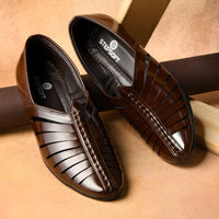 Laser-Cut Ethnic Jutti Mojari for Men