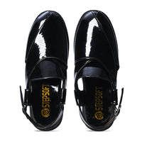 P4 Patent Finish Peshawari Sandals Men