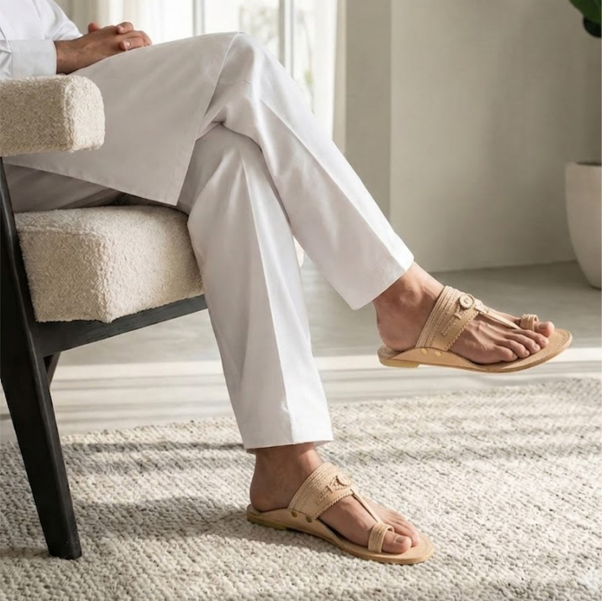 Pure Leather Kolhapuri Chappals Men