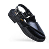 P4 Patent Finish Peshawari Sandals Men