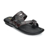Leather Thumb Style Toe Ring Slippers Men