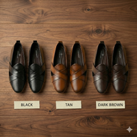 Criss-Cross Nagra Jutti Loafers for Men