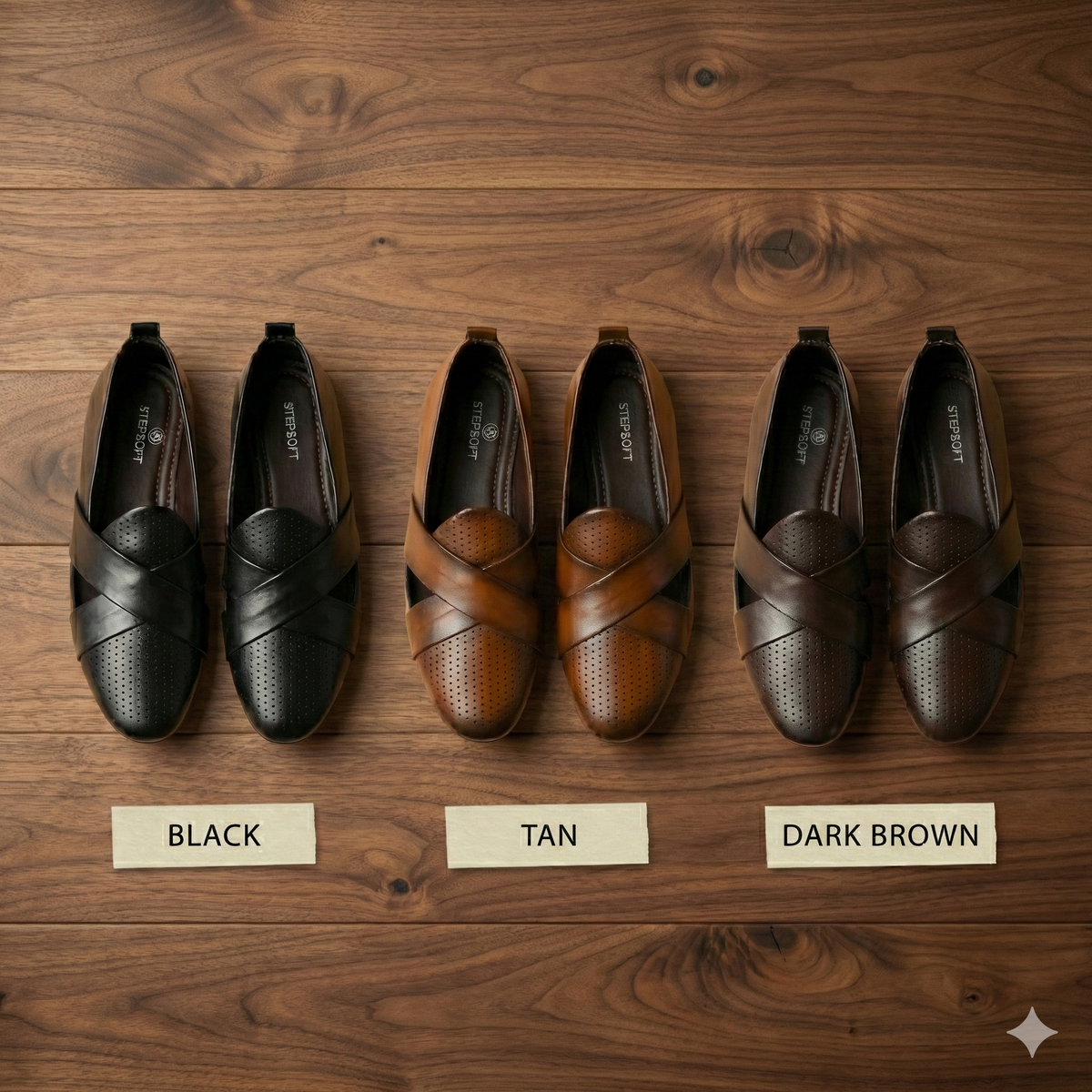 Criss-Cross Nagra Jutti Loafers for Men