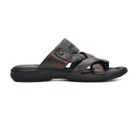 Title: Handmade Genuine Leather Slip-On Slippers