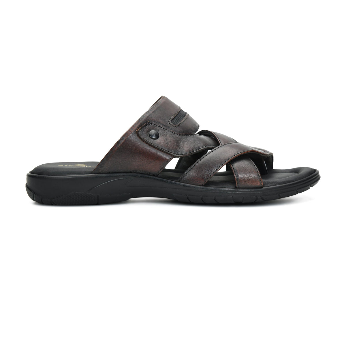 Title: Handmade Genuine Leather Slip-On Slippers