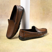Faux Leather Cushioned Slip-On Loafers Men