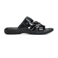 Title: Handmade Genuine Leather Slip-On Slippers