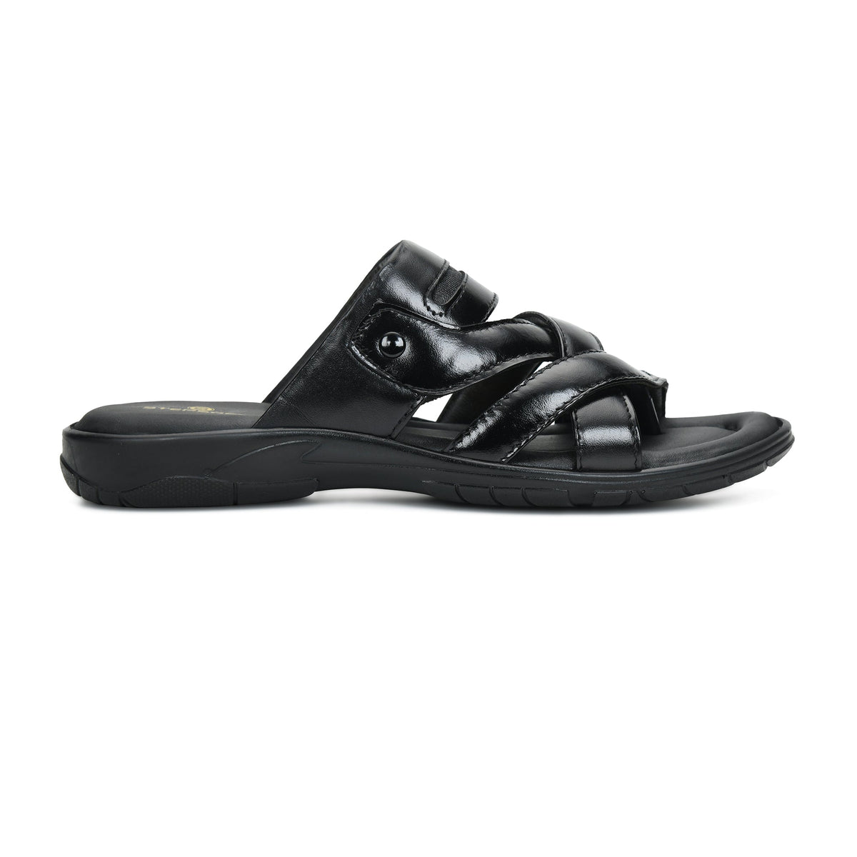 Title: Handmade Genuine Leather Slip-On Slippers